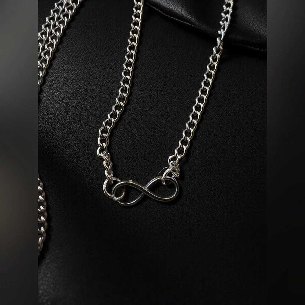 Vintage Dainty and Delicate Infinity Symbol Necklace and Earring Set